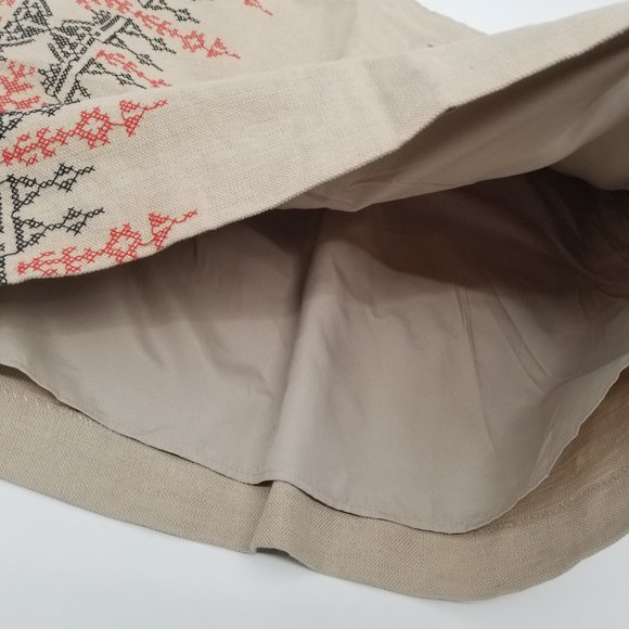 Loft | NWT Tan Ebroidered Skirt - 12 - Picture 6 of 11